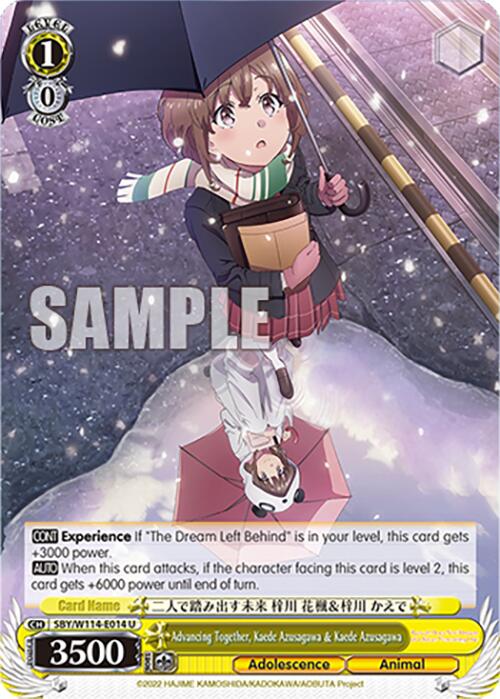 Advancing Together, Kaede Azusagawa & Kaede Azusagawa (SBY/W114-E014 U) [Rascal Does Not Dream Series]
