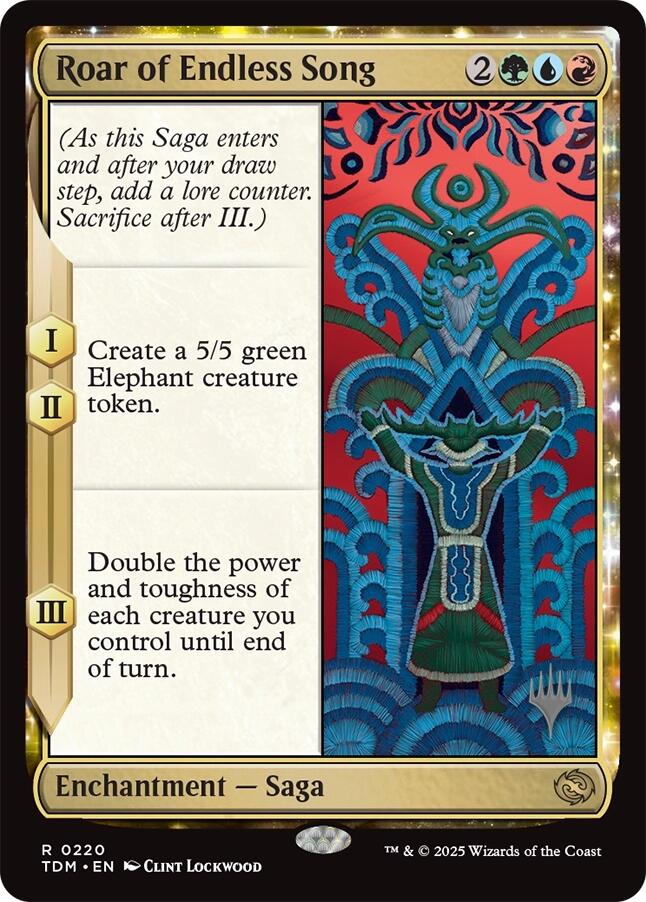 Roar of Endless Song [Tarkir: Dragonstorm Promos]