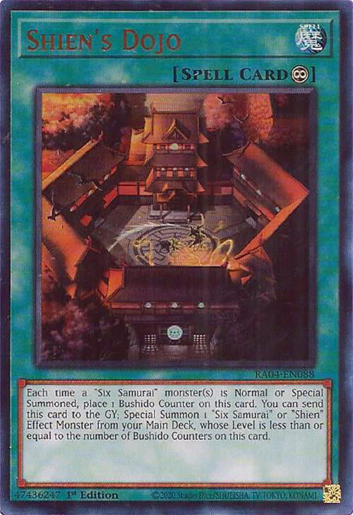 Shien's Dojo [RA04-EN088] Ultra Rare