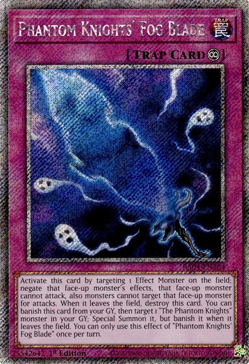 Phantom Knights' Fog Blade [RA04-EN264] Platinum Secret Rare