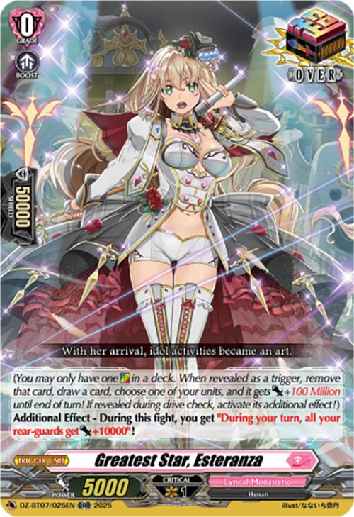 Greatest Star, Esteranza (DZ-BT07/025EN) [Moon Fangs & Cerulean Blaze]