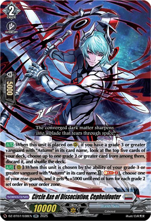 Circle Axe of Dissociation, Cepheidouter (DZ-BT07/038EN) [Moon Fangs & Cerulean Blaze]