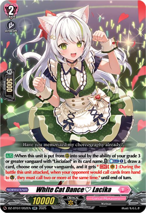 White Cat Dance Lacika (DZ-BT07/052EN) [Moon Fangs & Cerulean Blaze]