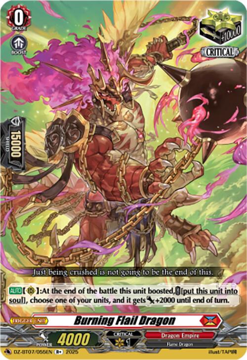 Burning Flail Dragon (DZ-BT07/055EN) [Moon Fangs & Cerulean Blaze]