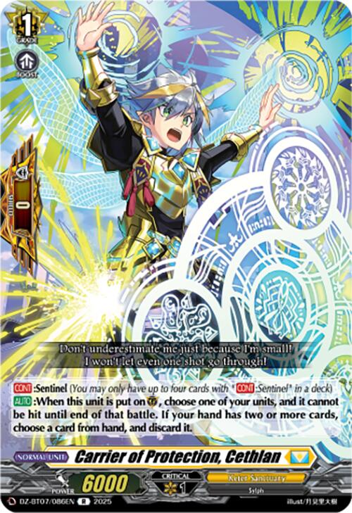 Carrier of Protection, Cethlan (DZ-BT07/086EN) [Moon Fangs & Cerulean Blaze]