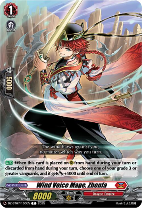 Wind Voice Mage, Zhenfa (DZ-BT07/100EN) [Moon Fangs & Cerulean Blaze]