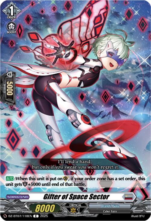 Gifter of Space Sector (DZ-BT07/118EN) [Moon Fangs & Cerulean Blaze]