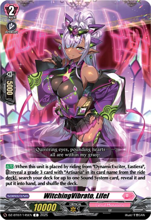 WitchingVibrato, Lifel (DZ-BT07/145EN) [Moon Fangs & Cerulean Blaze]