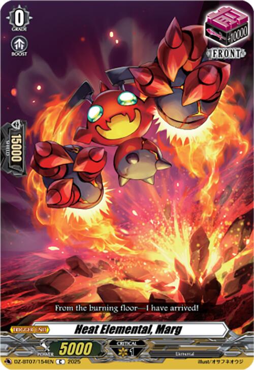 Heat Elemental, Marg (DZ-BT07/154EN) [Moon Fangs & Cerulean Blaze]