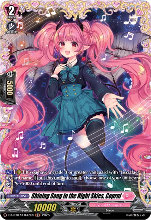 Shining Song in the Night Skies, Coprni (DZ-BT07/FR47EN) [Moon Fangs & Cerulean Blaze]