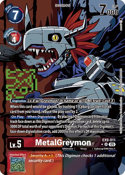 MetalGreymon [EX9-011] (Alternate Art) [Versus Monsters]