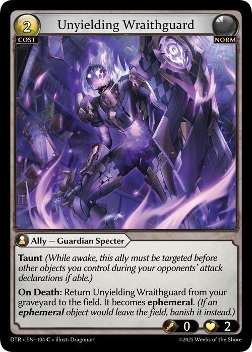 Unyielding Wraithguard (104) [Distorted Reflections]
