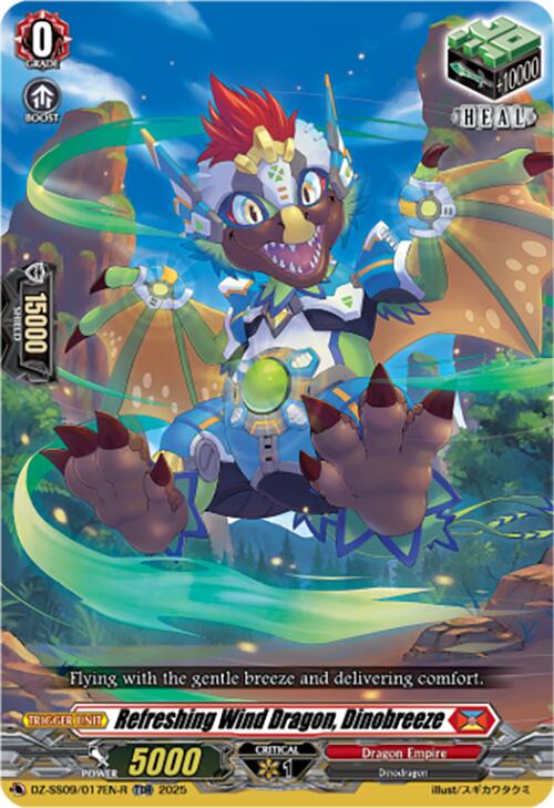 Refreshing Wind Dragon, Dinobreeze (TDR) (DZ-SS09/017EN-R) [Zero Tendo Start Deck]
