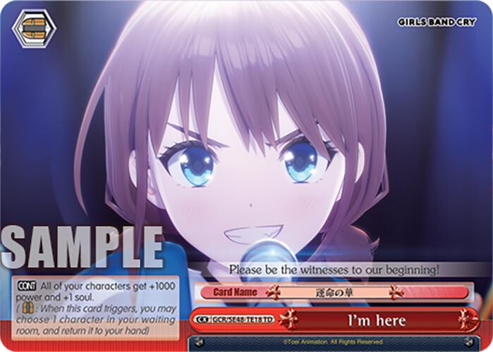 I'm here (GCR/SE48-TE18 TD) [Girls Band Cry Premium Booster]