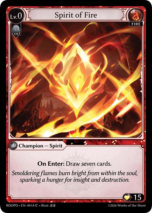 Spirit of Fire (001A) [Radiant Origins: Pantheon]