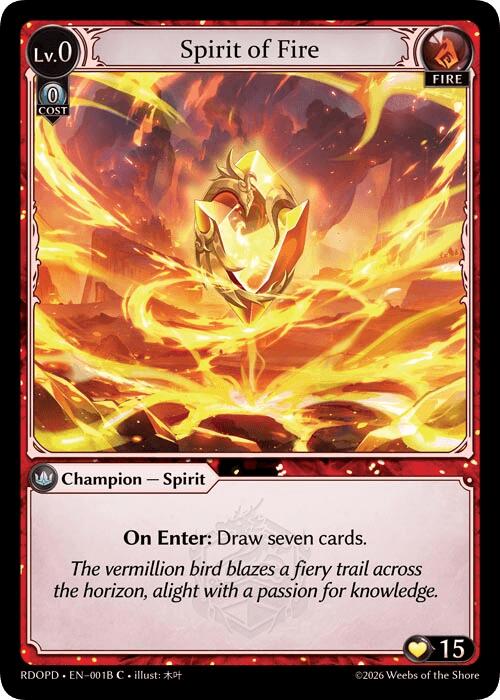 Spirit of Fire (001B) [Radiant Origins: Pantheon]