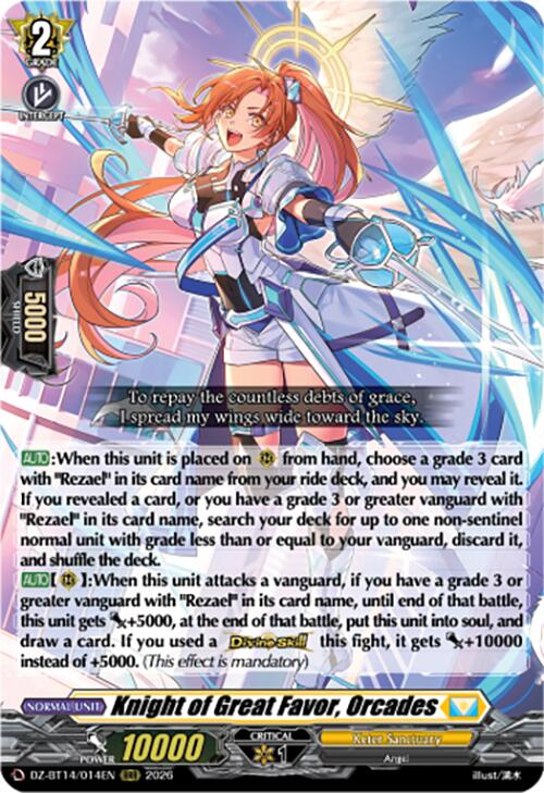 Knight of Great Favor, Orcades (DZ-BT14/014EN) [Envoys of the Crimson Moon]