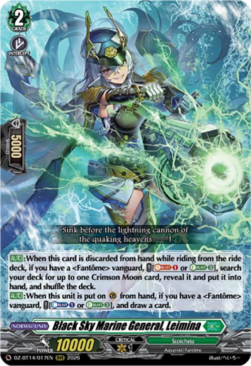 Black Sky Marine General, Leimina (DZ-BT14/017EN) [Envoys of the Crimson Moon]