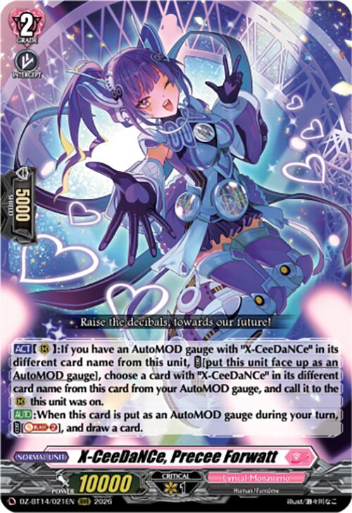 X-CeeDaNCe, Precee Forwatt (DZ-BT14/021EN) [Envoys of the Crimson Moon]