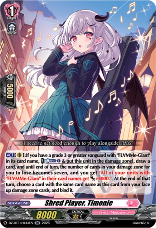 Shred Player, Timonie (DZ-BT14/044EN) [Envoys of the Crimson Moon]