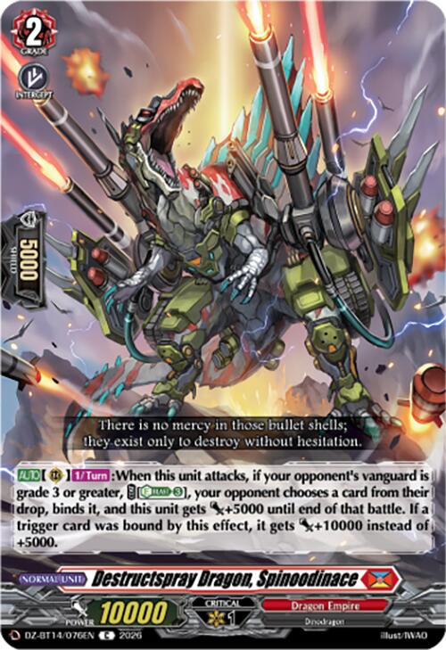 Destructspray Dragon, Spinoodinace (DZ-BT14/076EN) [Envoys of the Crimson Moon]