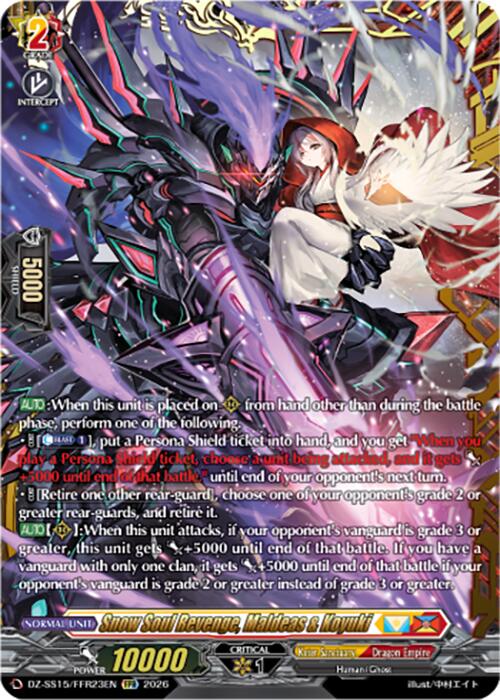 Snow Soul Revenge, Maldeas & Koyuki (DZ-SS15/FFR23EN) [The Legendary Vanguards]