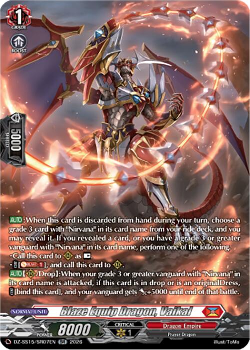 Blaze Equip Dragon, Vaikal (DZ-SS15/SR07EN) [The Legendary Vanguards]