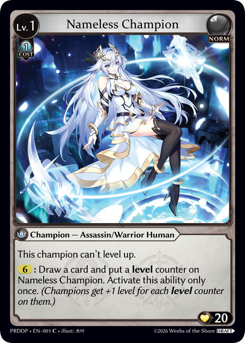 Nameless Champion (Assassin/Warrior) (1) [.asphodel/paradise Draft Pack]