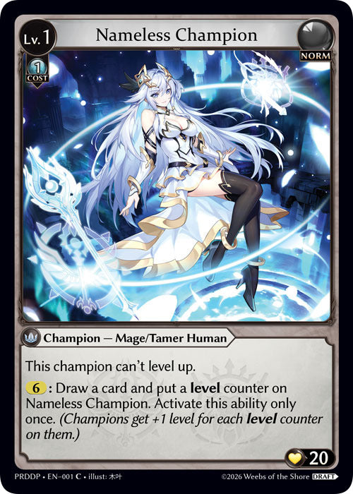 Nameless Champion (Mage/Tamer) (1) [.asphodel/paradise Draft Pack]