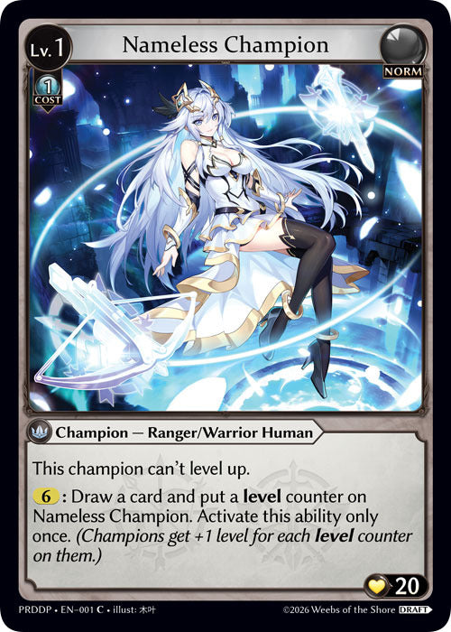 Nameless Champion (Ranger/Warrior) (1) [.asphodel/paradise Draft Pack]