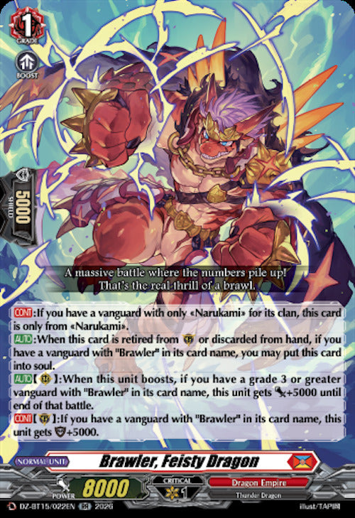 Brawler, Feisty Dragon (DZ-BT15/022EN) [Strike of Illusionary Shadows]