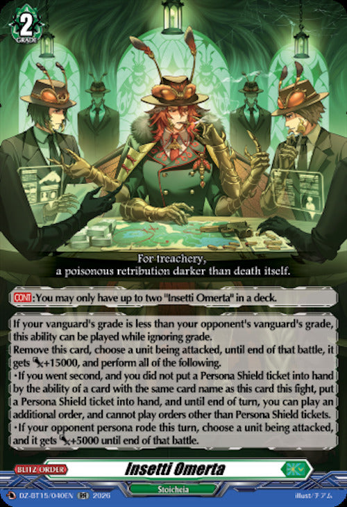 Insetti Omerta (DZ-BT15/040EN) [Strike of Illusionary Shadows]