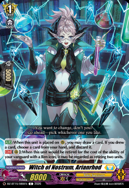 Witch of Nostrum, Arianrhod (DZ-BT15/089EN) [Strike of Illusionary Shadows]