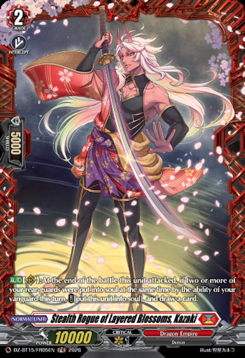 Stealth Rogue of Layered Blossoms, Kazaki (DZ-BT15/FR05EN) [Strike of Illusionary Shadows]