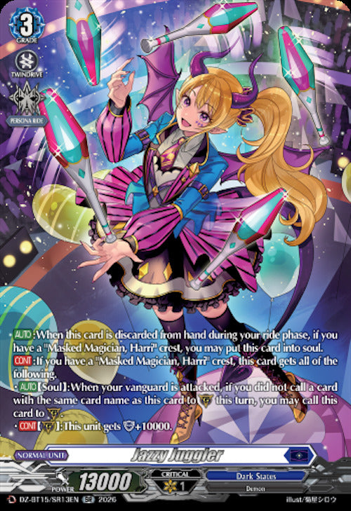 Jazzy Juggler (DZ-BT15/SR13EN) [Strike of Illusionary Shadows]