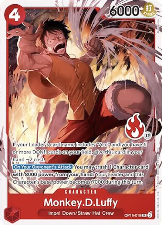 Monkey.D.Luffy (Ace Deck) [Set Sail Deck Set]