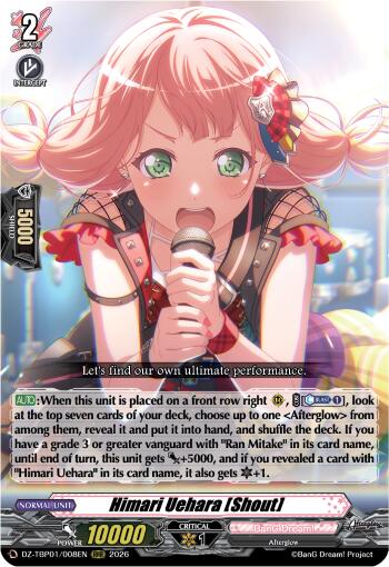 Himari Uehara [Shout] (DZ-TBP01/008EN) [BanG Dream! Girls Band Party!]