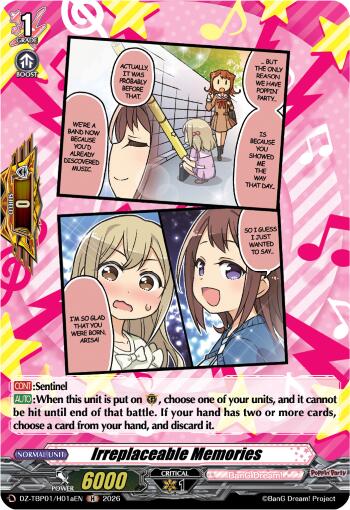 Irreplaceable Memories (A) (Holo Rare) (DZ-TBP01/H01aEN) [BanG Dream! Girls Band Party!]