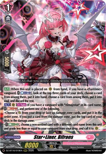 Star+Liner, Bifrons (DZ-BT16/019EN) [Parallactic Dawn]