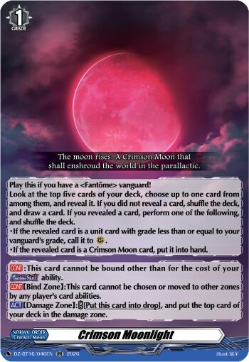 Crimson Moonlight (DZ-BT16/046EN) [Parallactic Dawn]