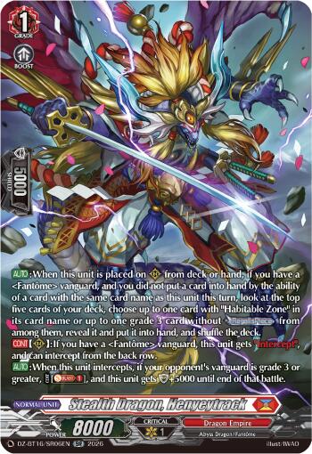 Stealth Dragon, Henyeytrack (DZ-BT16/SR06EN) [Parallactic Dawn]