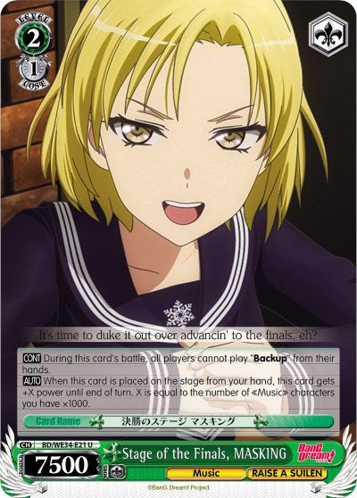 Stage of the Finals, MASKING (BD/WE34-E21 U) [Morfonica x RAISE A SUILEN]