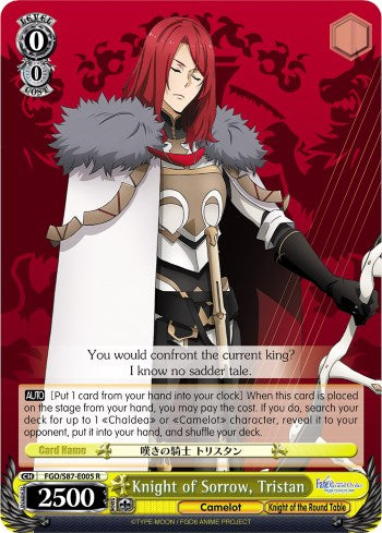 Knight of Sorrow, Tristan (FGO/S87-E005 R) [Fate/Grand Order THE MOVIE Divine Realm of the Round Table: Camelot]
